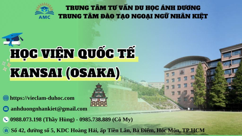 HỌC VIỆN KANSAI OSAKA 233 Học viện quốc tế Kansai
