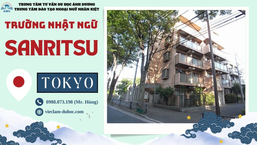 TRƯỜNG NHẬT NGỮ SANRITSU 7 Trường Nhật ngữ Sanritsu - Du học Ánh Dương