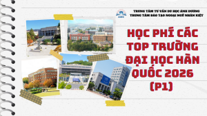 Học phí top trường đại học Hàn Quốc 2026