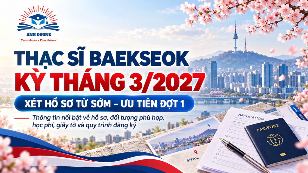 TUYỂN SINH THẠC SĨ ĐẠI HỌC BAEKSEOK HÀN QUỐC KỲ THÁNG 3/2027 34 bia 2
